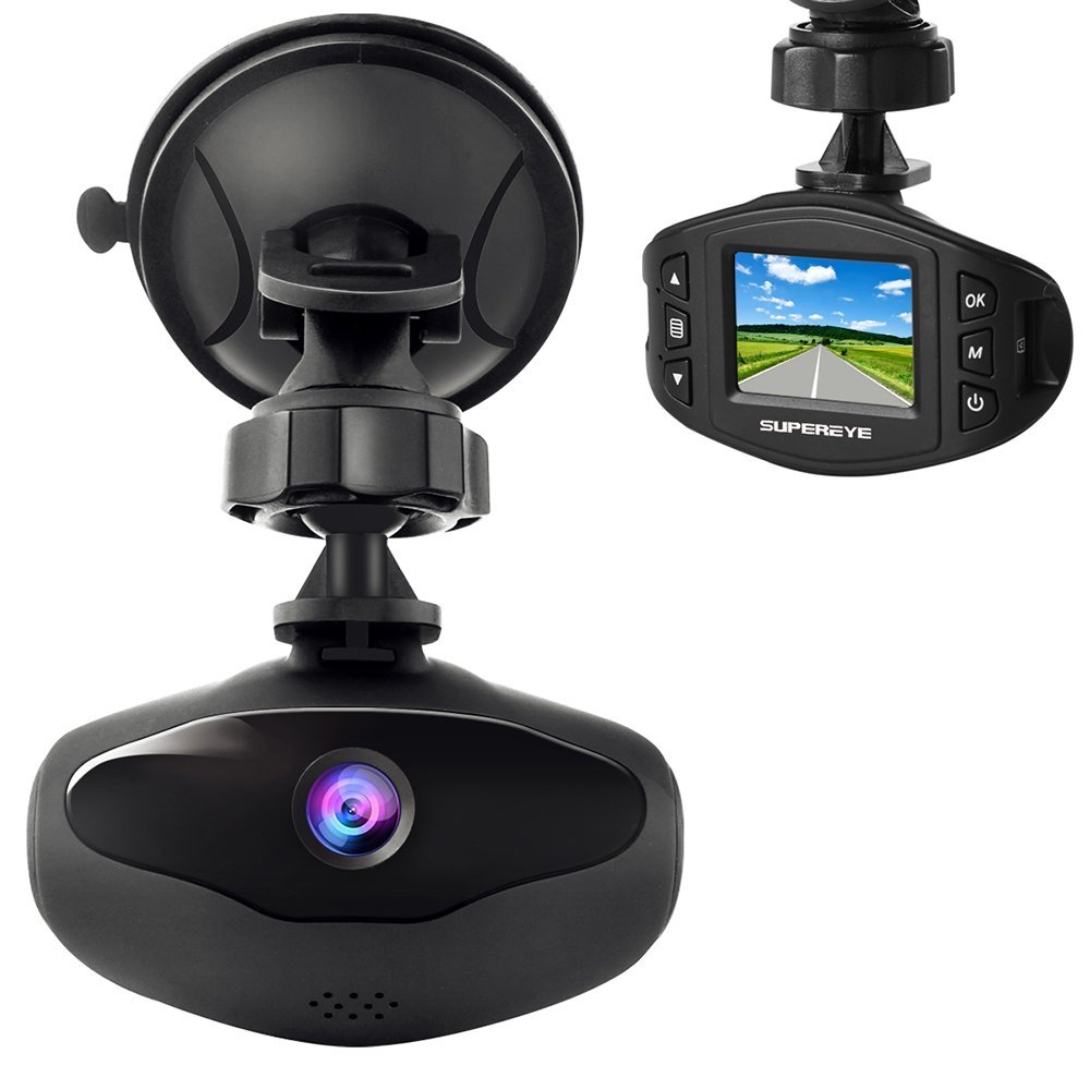 SuperEye Dash Cam Mini Car Camera 1080P Full HD Car Driving Recorder Dashboard Camera Car Video Recorder with Sony Sensor, 170 Wide Angle Lens, WDR, Loop Recording, Parking Monitor, and G-Sensor
